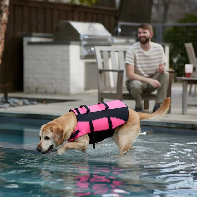 Frisco Ripstop Dog Life Jacket, Pink 10 Frisco Ripstop Dog Life Jacket, Pink - Image 8