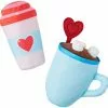 Frisco Coffee for Two Ballistic Nylon Plush Squeaky Dog Toy, 2 count -Dog Cat Corner 312897 MAIN. SY630 V1637693955
