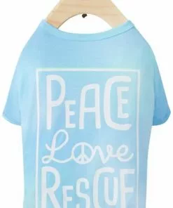 Frisco Peace Love Rescue Dog & Cat T-Shirt -Dog Cat Corner 315067 PT4. SY630 V1646347086