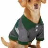 Frisco Green Striped Polo Dog & Cat Shirt -Dog Cat Corner 315091 MAIN. SY630 V1646438584