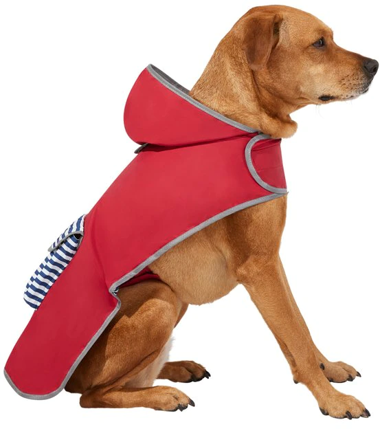 Frisco Red Reversible Packable Dog Raincoat 3 Frisco Red Reversible Packable Dog Raincoat