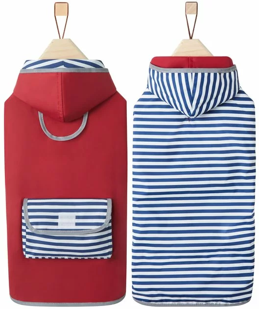 Frisco Red Reversible Packable Dog Raincoat 6 Frisco Red Reversible Packable Dog Raincoat - Image 4