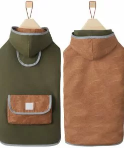 Frisco Olive Reversible Packable Dog Raincoat -Dog Cat Corner 315116 PT4. SY630 V1646432195