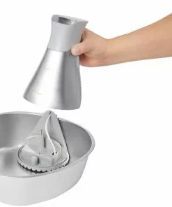 Frisco Stainless Steel Triangle Dog & Cat Fountain, 1 Gallon -Dog Cat Corner 316360 PT3. SY630 V1643224687