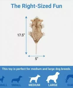 Frisco Fur Really Real Possum Plush Squeaky Dog Toy -Dog Cat Corner 316929 PT1. SY630 V1641400941