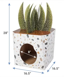 Frisco Potted Succulent Cardboard Cat House -Dog Cat Corner 317723 PT1. SY630 V1642691013