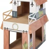 Frisco Farmhouse Cardboard Cat House, 2-Story