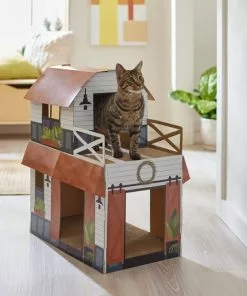Frisco Farmhouse Cardboard Cat House, 2-Story 9 Frisco Farmhouse Cardboard Cat House, 2-Story -Dog Cat Corner 317733 PT3. SY630 V1642099365