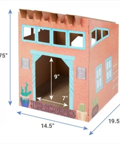 Frisco Southwestern House Cardboard Cat House -Dog Cat Corner 317739 PT1. SY630 V1642691119