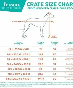 Frisco XX-Large Heavy Duty Enhanced Lock Double Door Wire Dog Crate, Fold & Carry Wire Dog Crate & Mat Kit, 54" 10 Frisco XX-Large Heavy Duty Enhanced Lock Double Door Wire Dog Crate, Fold & Carry Wire Dog Crate & Mat Kit, 54" -Dog Cat Corner 318116 PT2. SY630 V1634322381