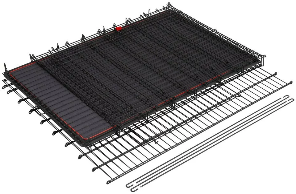 Frisco XX-Large Heavy Duty Enhanced Lock Double Door Wire Dog Crate, Fold & Carry Wire Dog Crate & Mat Kit, 54" 6 Frisco XX-Large Heavy Duty Enhanced Lock Double Door Wire Dog Crate, Fold & Carry Wire Dog Crate & Mat Kit, 54" - Image 4