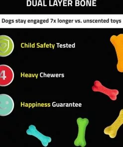 Frisco||Playology Frisco Fetch Squeaking Colorful Tennis Ball, 3-Pack + Playology All Natural Dual Layer Bone Dog Toy, Large, Peanut Butter Scented 18 Frisco||Playology Frisco Fetch Squeaking Colorful Tennis Ball, 3-Pack + Playology All Natural Dual Layer Bone Dog Toy, Large, Peanut Butter Scented -Dog Cat Corner 319022 PT7. SY630 V1630551392