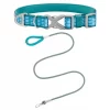 Frisco Outdoor Comfort Print Nylon Padded Collar, Medium - Neck: 14-20-in, Width: 3/4-in + Outdoor Ultra Reflective Rope Leash With Padded Handle, Bayou Teal, 6 - ft 1 Frisco Outdoor Comfort Print Nylon Padded Collar, Medium - Neck: 14-20-in, Width: 3/4-in + Outdoor Ultra Reflective Rope Leash With Padded Handle, Bayou Teal, 6 - ft -Dog Cat Corner 319076 MAIN. SY630 V1631140294