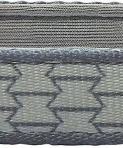 Frisco Outdoor Comfort Print Nylon Padded Collar, Medium - Neck: 14-20-in, Width: 3/4-in + Outdoor Ultra Reflective Rope Leash With Padded Handle, Stone Gray, 6 - ft -Dog Cat Corner 319080 PT2. SY630 V1631152592