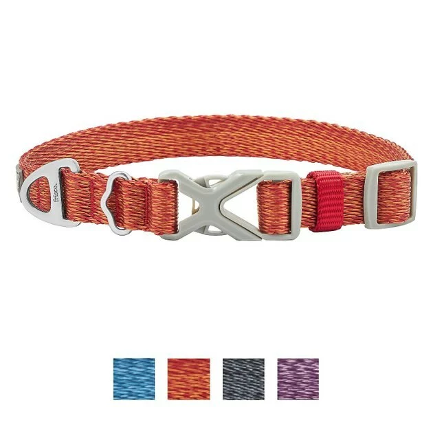 Frisco Outdoor Heathered Nylon Collar, Flamepoint Orange, Small - Neck: 10-14-in, Width: 5/8-in + Dog Leash, Flamepoint Orange, Small - Length: 6-ft, Width: 5/8-in 4 Frisco Outdoor Heathered Nylon Collar, Flamepoint Orange, Small - Neck: 10-14-in, Width: 5/8-in + Dog Leash, Flamepoint Orange, Small - Length: 6-ft, Width: 5/8-in - Image 2