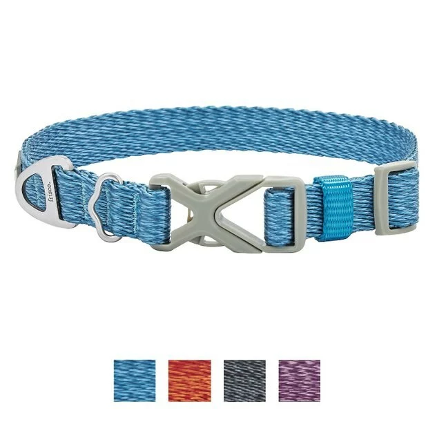 Frisco Outdoor Heathered Nylon Collar, River Blue, Large, Neck: 18 -26-in, Width: 1-in + Dog Leash, River Blue, Large - Length: 6-ft, Width: 1-in 4 Frisco Outdoor Heathered Nylon Collar, River Blue, Large, Neck: 18 -26-in, Width: 1-in + Dog Leash, River Blue, Large - Length: 6-ft, Width: 1-in - Image 2