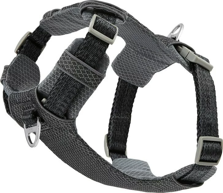Frisco Outdoor Lightweight Ripstop Nylon Harness, Storm Gray, Small, Neck: 13 to 19-in, Girth: 16 to 22-in + Heathered Dog Leash, Midnight Black, SM - Length: 6-ft, Width: 5/8-in 6 Frisco Outdoor Lightweight Ripstop Nylon Harness, Storm Gray, Small, Neck: 13 to 19-in, Girth: 16 to 22-in + Heathered Dog Leash, Midnight Black, SM - Length: 6-ft, Width: 5/8-in - Image 4