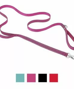 Frisco Outdoor Nylon Reflective Comfort Padded Collar, Boysenberry Purple, Extra Small, Neck: 8-12-in, Width: 5/8th -in + Dog Leash, Boysenberry Purple, Small - Length: 6-ft, Width: 5/8-in -Dog Cat Corner 319220 PT5. SY630 V1631155595
