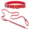 Frisco Outdoor Nylon Reflective Comfort Padded Collar, Sunset Orange, Large, Neck: 18 -26-in, Width: 1-in + Dog Leash, Sunset Orange, Large - Length: 6-ft, Width: 1-in -Dog Cat Corner 319238 MAIN. SY630 V1631159502