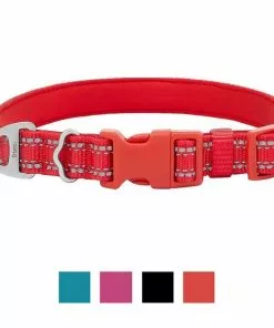Frisco Outdoor Premium Ripstop Nylon Harness with Pocket, Sunset Orange, Large, Neck: 18 to 28-in, Girth 24 to 34-in + Reflective Comfort Padded Dog Collar, Sunset Orange, Large, Neck: 18 -26-in, Width: 1-in -Dog Cat Corner 319314 PT5. SY630 V1630617997