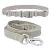 Frisco Outdoor Solid Textured Waterproof Stink Proof PVC Collar, Storm Gray, Medium - Neck: 14½20-in, Width: 3/4-in + Dog Leash, Storm Gray, Medium - Length: 6-ft, Width: 3/4-in -Dog Cat Corner 319352 MAIN. SY630 V1631151112