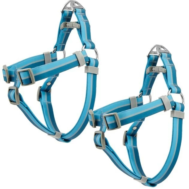 Frisco Outdoor Two Tone Waterproof Stinkproof PVC Harness, River Blue,Extra Large, Neck: 22 to 33-in, Girth: 32 to 44-in + Outdoor Two Tone Waterproof Stinkproof PVC Harness, River Blue, Large, Neck: 19 to 27-in, Girth: 23 to 36-in 3 Frisco Outdoor Two Tone Waterproof Stinkproof PVC Harness, River Blue,Extra Large, Neck: 22 to 33-in, Girth: 32 to 44-in + Outdoor Two Tone Waterproof Stinkproof PVC Harness, River Blue, Large, Neck: 19 to 27-in, Girth: 23 to 36-in