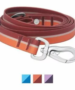 Frisco Outdoor Two Toned Waterproof Stink Proof PVC Collar, Flamepoint Orange, Large, Neck: 18 ½ 26-in, Width: 1-in + Dog Leash, Sunset Orange, Large - Length: 6-ft, Width: 1-in -Dog Cat Corner 319420 PT5. SY630 V1631142682