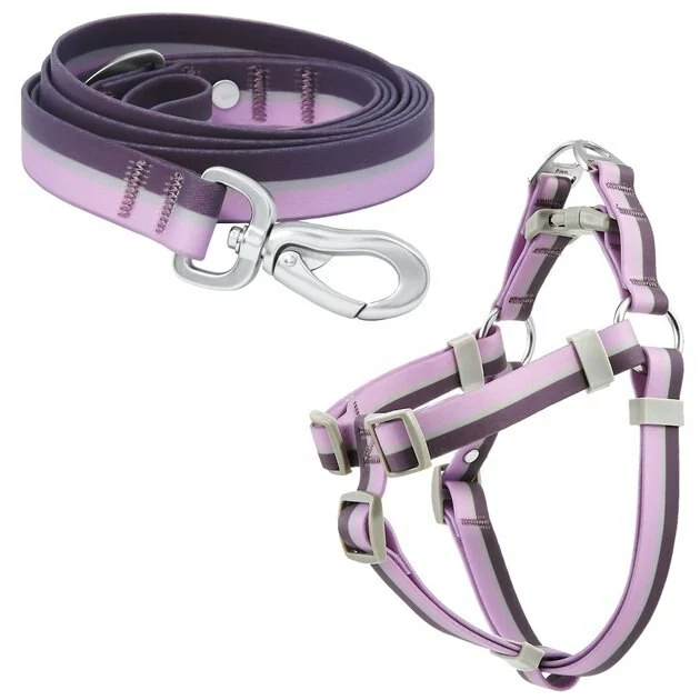 Frisco Outdoor Two Toned Waterproof Stink Proof PVC Leash, Boysenberry Purple, Large - Length: 6-ft, Width: 1-in + Dog Harness, Shadow Purple, Large, Neck: 19 to 27-in, Girth: 23 to 36-in 3 Frisco Outdoor Two Toned Waterproof Stink Proof PVC Leash, Boysenberry Purple, Large - Length: 6-ft, Width: 1-in + Dog Harness, Shadow Purple, Large, Neck: 19 to 27-in, Girth: 23 to 36-in