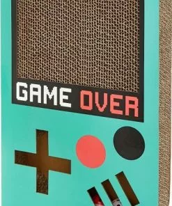 Frisco Retro Game Over Scratcher Toy + Retro Lava Lamp Plush Cat Toy with Catnip, 3 count -Dog Cat Corner 319494 PT1. SY630 V1630623074