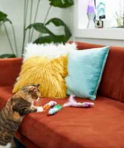 Frisco Retro Game Over Scratcher Toy + Retro Lava Lamp Plush Cat Toy with Catnip, 3 count -Dog Cat Corner 319494 PT6. SY630 V1630619180