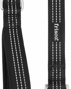 Frisco Traffic Leash with Padded Handles & Poop Bag Dispenser, Black, Length: 6ft, Width: 1-in + Refill Dog Poop Bags, Scented, 120 count -Dog Cat Corner 319512 PT2. SY630 V1630620091