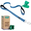 Frisco Traffic Leash with Padded Handles & Poop Bag Dispenser, Blue, Length: 4-ft, Width: 1-in + Refill Dog Poop Bags, Scented, 120 count 2 Frisco Traffic Leash with Padded Handles & Poop Bag Dispenser, Blue, Length: 4-ft, Width: 1-in + Refill Dog Poop Bags, Scented, 120 count -Dog Cat Corner 319514 MAIN. SY630 V1630617397