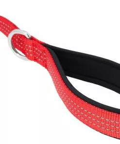 Frisco Traffic Leash with Padded Handles & Poop Bag Dispenser, Red, Length: 6ft, Width: 1-in + Refill Dog Poop Bags, Scented, 120 count -Dog Cat Corner 319524 PT3. SY630 V1630622767