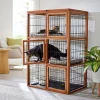 Frisco Collapsible Wood & Wire Cat Cage Playpen, 3 Level 2 Frisco Collapsible Wood & Wire Cat Cage Playpen, 3 Level -Dog Cat Corner 323215 MAIN. SY630 V1645473422