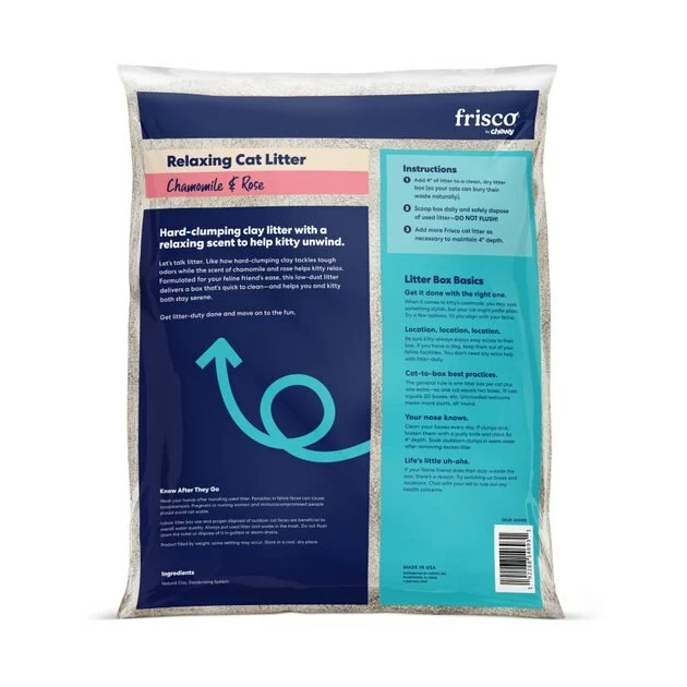 Frisco Relaxing Chamomile & Rose Scented Clumping Clay Cat Litter 5 Frisco Relaxing Chamomile & Rose Scented Clumping Clay Cat Litter - Image 3