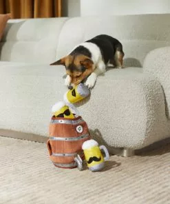 Frisco Beer & Keg Plush Squeaky Dog Toy, 4 count -Dog Cat Corner 327047 PT3. SY630 V1648667317