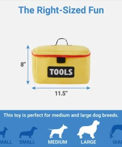 Frisco Tool Box Plush Squeaky Dog Toy 8 Frisco Tool Box Plush Squeaky Dog Toy -Dog Cat Corner 327051 PT2. SY630 V1648563983