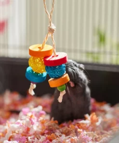 Frisco Small Pet Dangly Wooden Chew Toy -Dog Cat Corner 330871 PT3. SY630 V1647530133