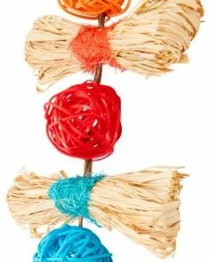 Frisco Small Pet Hanging Ball & Grass Chew Toy