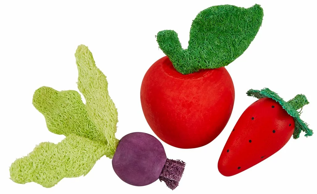 Frisco Small Pet Wooden Fruit Assortment Chew Toy 3 Frisco Small Pet Wooden Fruit Assortment Chew Toy