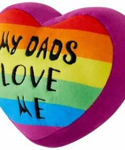 Frisco Pride My Dads Love Me Plush Squeaky Dog Toy