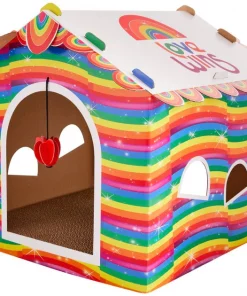 Frisco Pride Love Wins Cardboard Cat House