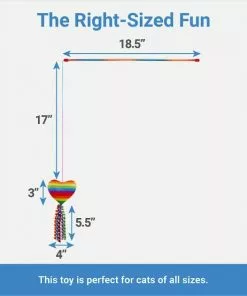 Frisco Pride Teaser Wand Cat Toy with Catnip, 2 count -Dog Cat Corner 331682 PT2. SY630 V1649785024