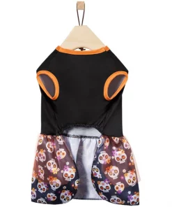 Frisco Sweet & Spooky Ruffle Skull Dog & Cat Dress -Dog Cat Corner 335161 PT5. SY630 V1658346512