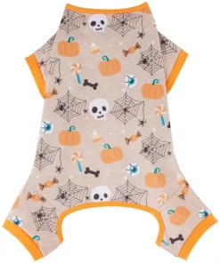 Frisco Spooky Printed Dog & Cat Jersey PJs -Dog Cat Corner 335170 PT4. SY630 V1658342323
