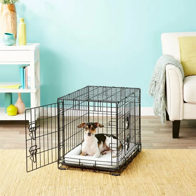 Frisco Fold & Carry Double Door Collapsible Wire Dog Crate 2 Frisco Fold & Carry Double Door Collapsible Wire Dog Crate